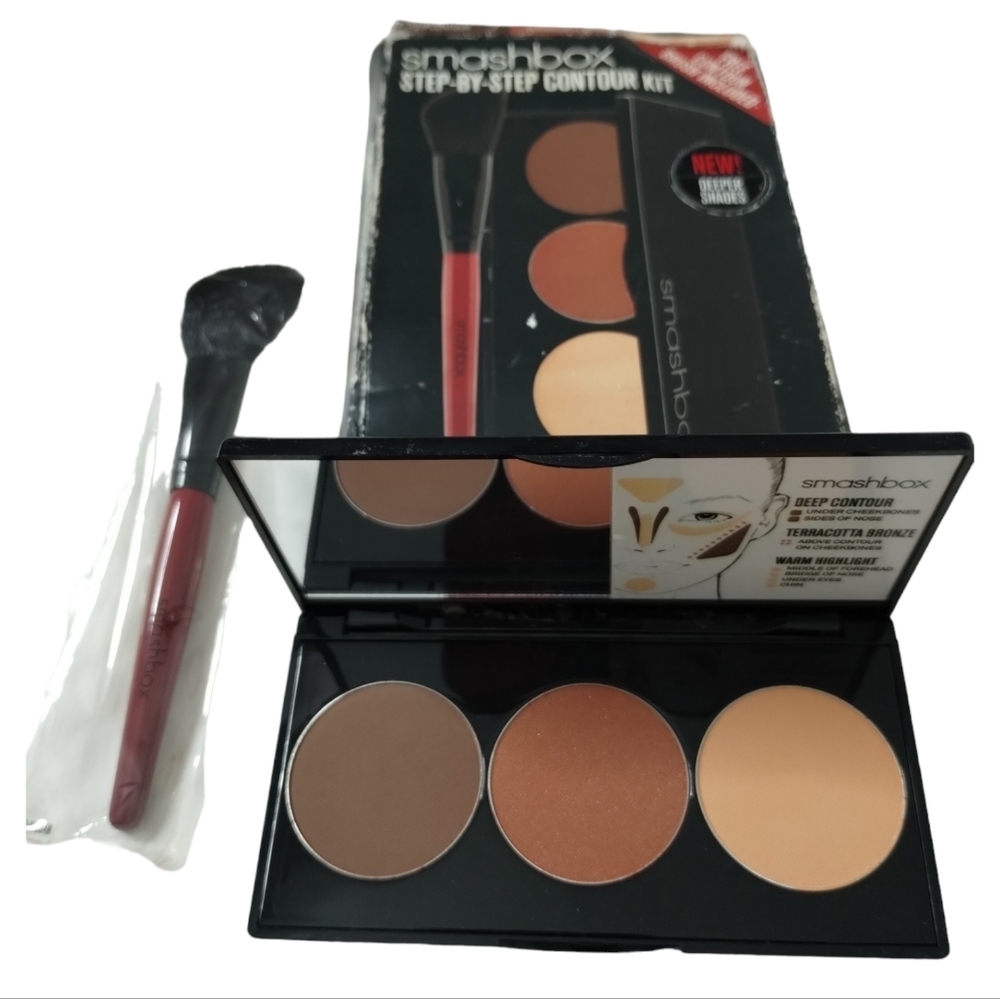 Smashbox Step-by-step Contour Kit Palette & Brush DEEP
